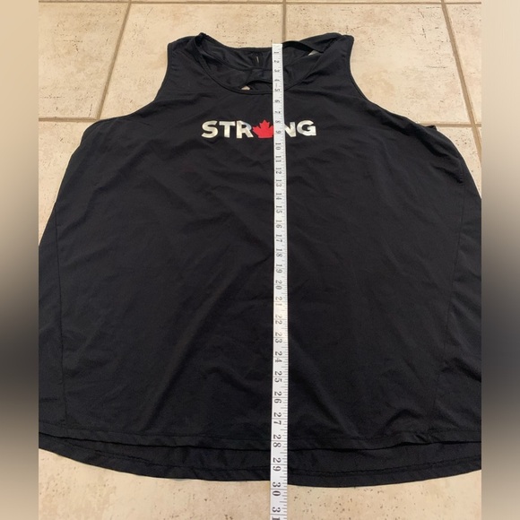 EH! STRONG Black Workout Tank Top with Criss-Cross Back | 3X Plus Size - Picture 7 of 7